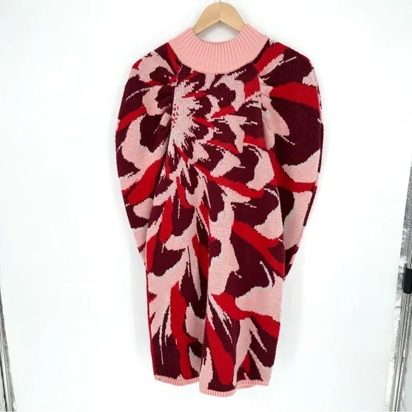 Farm Rio Flower Knit Mini Dress, Multi Color, Size Medium - Picture 5 of 15